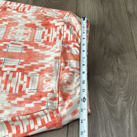 Title Nine 15” Pocket Dream Skort INCA Geometric Pattern Orange Cream Size Small - Picture 6 of 10